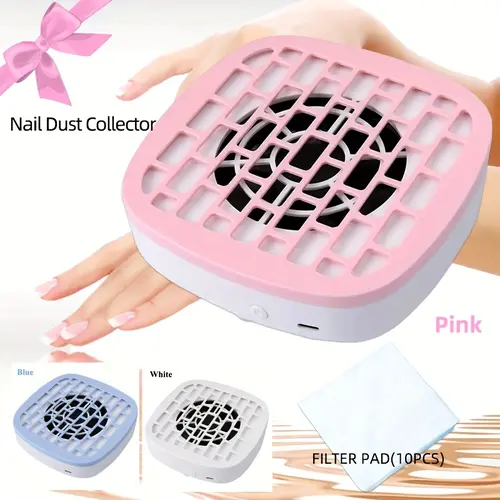 Portable Nail Vacuum Cleaner, Nail Care, Manicure, DIY Manicure, USB Powered, Includes Removable Filter Cotton, Strong Suction, Detachable Paper Filter, Ideal Holiday Gift, Nail Tools
