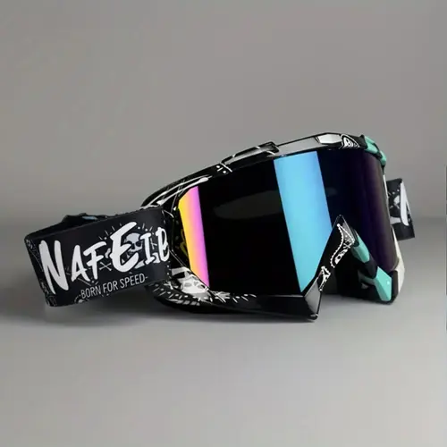 Unisex Off-Road Motorcycle Goggles, Dirt Bike Goggles, Windproof Sandproof Protective Glasses, Decorative PC Lens Frame, Perfect Valentine Gift