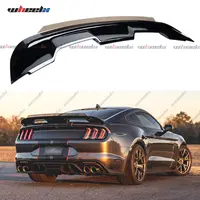 2015-2023 Ford Mustang GT500 - Carbon Fiber Wicker Trunk Spoiler with Smoked Cover,car accessories
