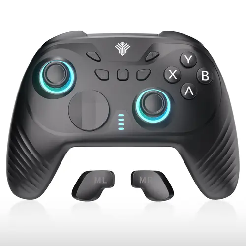 YUYIU Wind Chaser 2 Wireless Pro Switch Controller for Switch2/Switch/PC/Steam/Android Hall Effect Joysticks 1000Hz Response 1000mAh Battery RGB Lighting Midnight Black,back to school,back to school haul