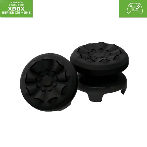 Game controllers suitable for Xbox One and Xbox Series X controllers, 2, 1 high-level, 1 mid-level, black rubber controllers, improve the accuracy of player controller aiming and triggering control controllers Console Thumb Grip