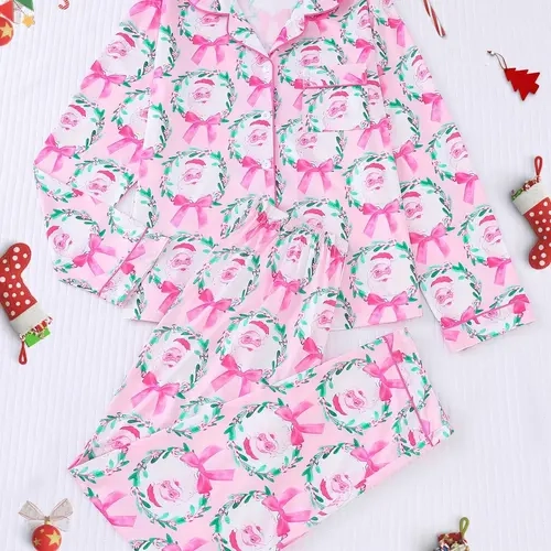【Biack Friday】[Christmas]Women's Christmas Pajama Set, Soft Long Sleev