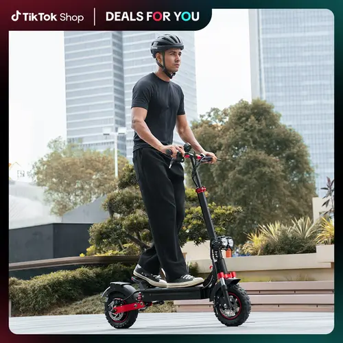 【SummerFinds】Multifunctional EX7P Off-Road Motorized Scooter for Adults - 2000W Dual Motor, 38 mph Max Speed, 50 mi Range, 10" Off-Road Pneumatic Tires, Turn Signals, Dual Braking, App Controlled Scooter, Foldable, 48V15Ah Handlebar