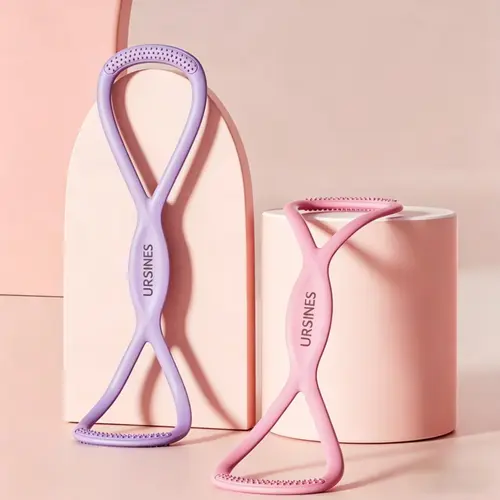 URSINES Figure-8 Lightweight Workout Equipment with Soft Foam - Arm Band for Home Exercise, Resistance Band Workout