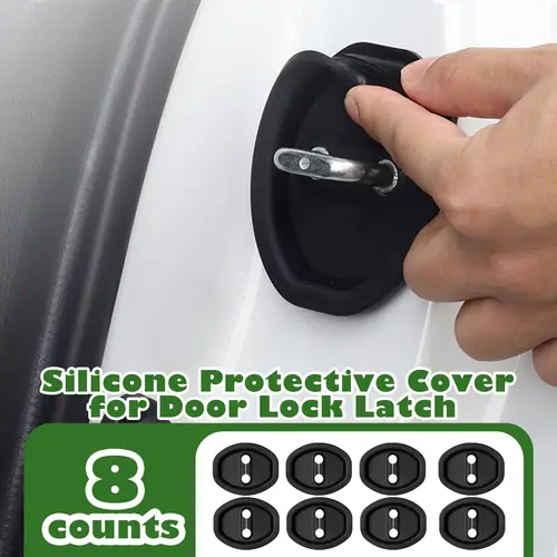 8 Counts Door Latch Lock Cover,Dustproof Design, Protects Latch, Enhances Durability