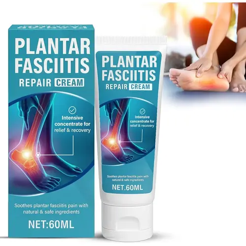 Plantar Fasciitis Treatment Penetrating Cream, Heel Pain & Heel Spurs Relief, Natural Gentle Maximum Strength Solution for Cracked Feet Care, Hand & Foot Healthcare, Foot Creams, Lightweight Absorb