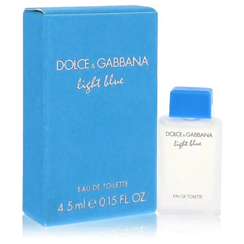 Dolce & Gabbana Light Blue MINI 4.5ml 0.15 OZ EDT Eau de Toilette for Women Classic Fragrance Bottle Citrus Floral Woody Scent