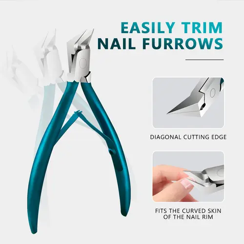 Precision Professional Nail Clipper, Ultra Sharp Stainless Steel Nail Clipper, Suitable for Thick Nails - Perfect for Home Nail Art And Pedicures, Classic Style, Precision Nail Trimming | Classic Nail Clipper | Stainless Steel Nail Clipper