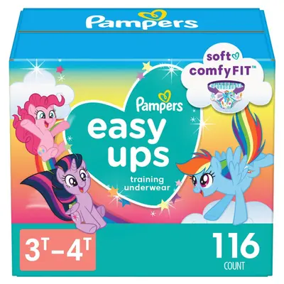 Pampers Easy Ups Girls' My Little Pony Disposable Training Underwear - 3T-4T -