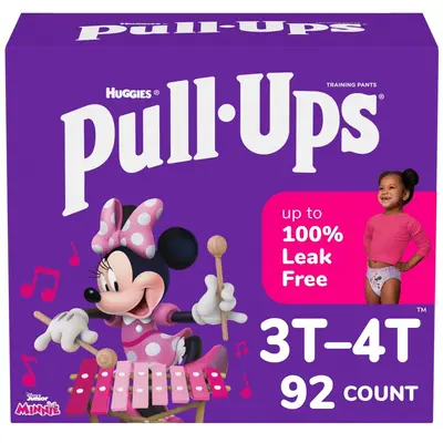 Pull-Ups Girls' Learning Designs Training Pants Econ+ Pack - Size 3T-4T - 92ct
