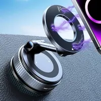 【FathersDayGift】Universal Magnetic Car Phone Holder Strong Vacuum Suction Cup Mount for All Smartphones & Vehicles Foldable Design Works on Dashboard Gym & Bathroom Mirrors
