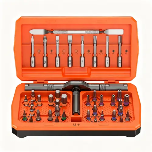 43-In-1 Screwdriver Set with Detachable Ratchet Handle, Multi-Purpose DIY Repair Tool Kit for Computer, Phone, Watch, Glasses, Specialty Hand Tools, Tool Box Storage Case, Holiday Gifts