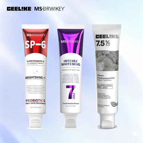 CEELIKE 3-Pack Daily Care Toothpastes - Cleansing, Anti-Bacterial, Breath Care Toothpastes for Teeth Cleaning, Enamel Repair, Freshening Breath, Anti Bacterial Toothpastes