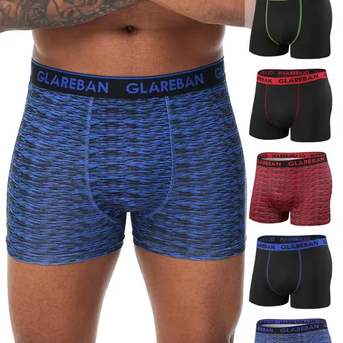 5pieces Pack Print Men Boxer Shorts Fashion Style Underwear Male Brand Boxer And Underpants For Homme Set Slip Panties Sports Underwear Boxers