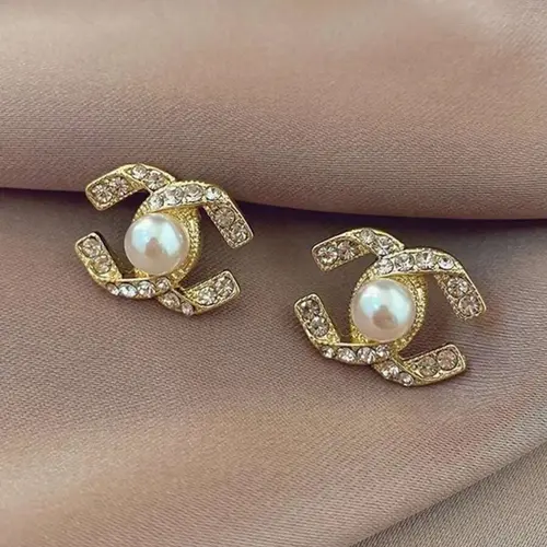 Elegant Pearl Stud Earrings for Women, Pearl Embellished, Fashionable Cross Design, Perfect for Daily Wear, Dates & Events, Versatile Accessory, High Quality Earrings, Pearl Jewelry
