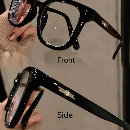 Anti-Blue Light Glasses with TR90 Frame, Trendy Casual Rectangular Design, Lightweight Comfortable UV Protection for Computer, TV, Phone & Gaming, Stylish Trendy Eyewear, Fashion Glasses, Rectangle Glasses, Stylish Eyeglass