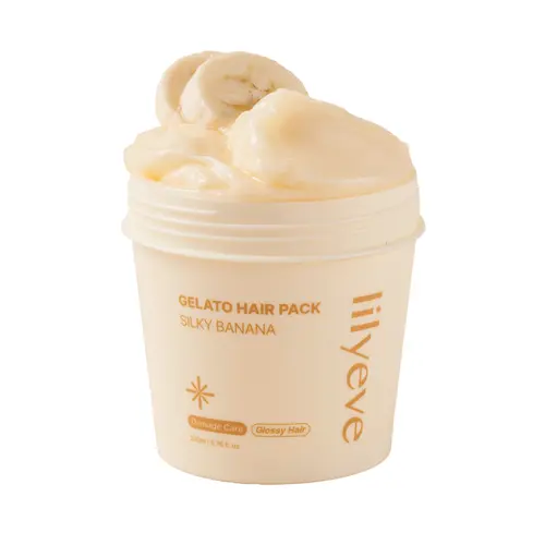 [LILYEVE] REPAIRTURN Gelato Hair Mask Silky Banana | Moisturizing Hair Treatment for Dry & Damaged Hair | 6.76 fl. oz.
