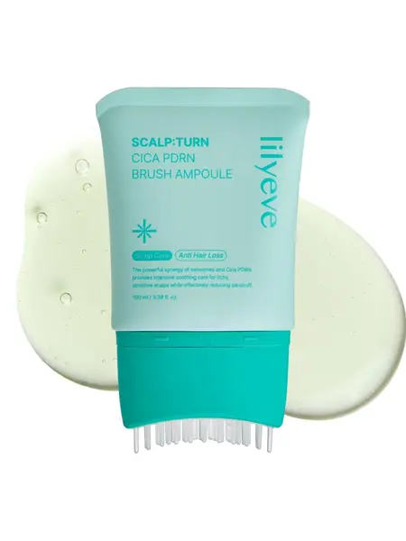 Lilyeve SCALPTURN Cica PDRN Brush Ampoule, Oily Hair Haircare Serum
