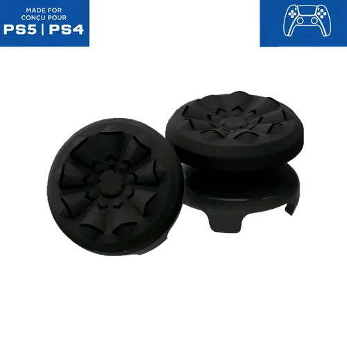 Professional Thumbstick Grips for Playstation 4 (PS4), Playstation 5 (PS5), Xbox Series X/S, Xbox One, Xbox One X/S Controller | 1 High-Rise, 1 Mid-Rise, Performance Grips for Playstation 5 / Xbox, (Not including Controller) Console Joystick Rubber Game P