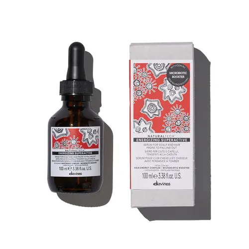 Davines Energizing Superactive Serum - Paraben-Free, AGA Formulated Haircare for Alopecia, Anti-Hair Fall, Scalp Care, Density Boost & Sebum Control, 100 ml Hair Growth Product