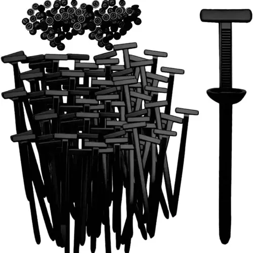50Pcs Nylon Universal Cable Tie Buckle, Heavy Duty Self-Locking Nylon Zip Ties Holder, Multipurpose Plastic Cable Ties Tool for Car Daily Repair,back to school,back to school haul