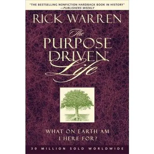 Used Hardcover Book - The Purpose Driven Life by Rick Warren (2002 Zondervan Edition, Self-Help, Spiritual Journey Guide, Simplify Life, Like New) - English, 334 Pages, 1.33 lb