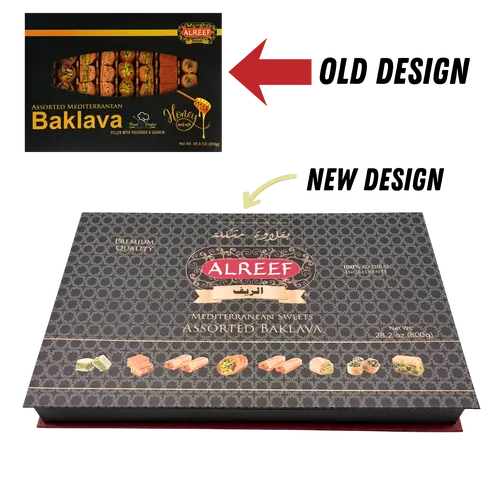 Alreef Assorted Baklava (70-80pcs) (800gram tray)