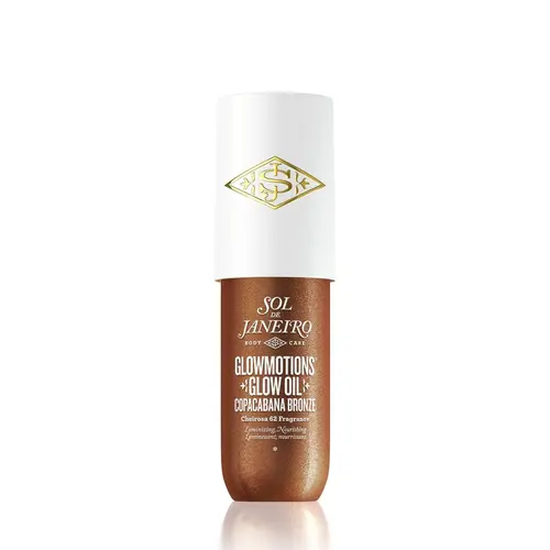 Sol de Janeiro GlowMotions Glow Body Oil - Body Care, Lightweight Scented Oil with Brazilian-Style Shimmer, Bronze Effect, Pistachio-Salted Caramel-Vanilla Aroma, Skin-Softening Formula, Nourishing, Beauty Products, Glowup, Blend, Brazilian Sol Body Oils