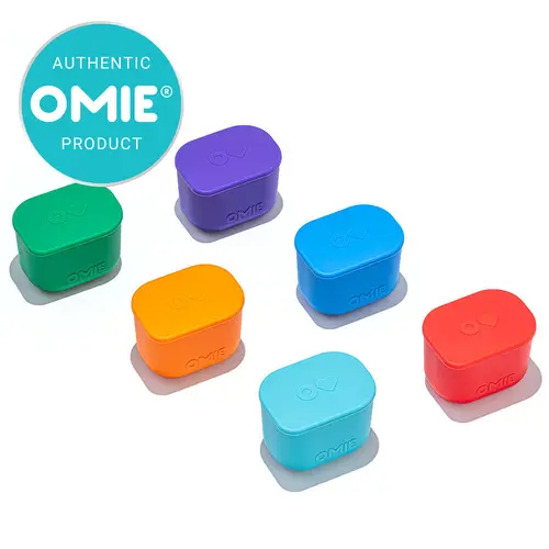 Omie 2-Pack Silicone Dip Kitchen Set with Leakproof Airtight Food Covers - Microwave-Safe, FDA-Approved, OmieBox UP Compatible, Healthy Eating, Snack Storage, Home Organizer, Kitchen Accessory, Healthy Eating Containers