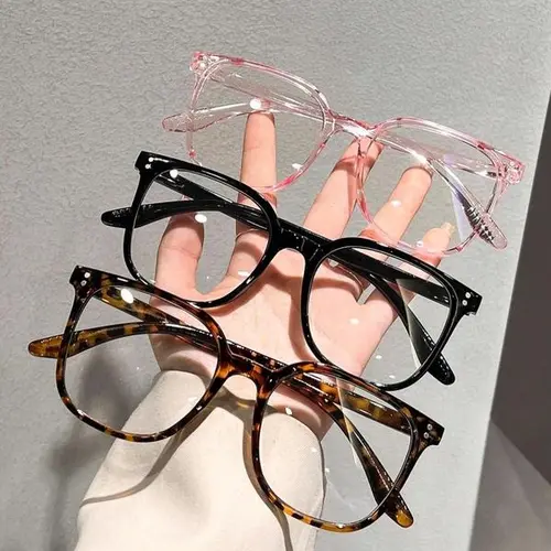 3-Pack Minimalist Square Frame Glasses | Unisex & Versatile for Work & Daily Use | Elevate your style in 2025.