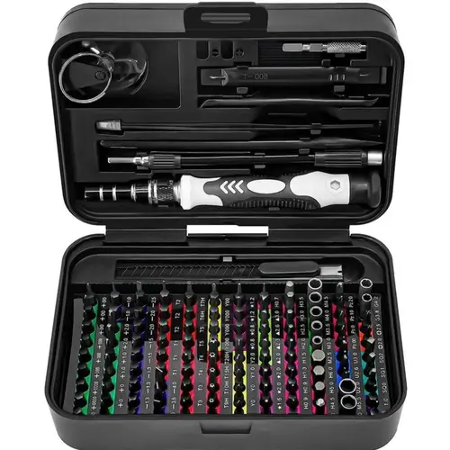 【FathersDayGift】 132 In 1 Precision Screwdriver Hardware Set, Magnetic Screwdriver Tool Set with 108pcs Bits, Multipurpose Screwdriver Tool Kit for Repairing Phone, Heavy Duty Industrial Tools, Precision Ratchet Screwdriver