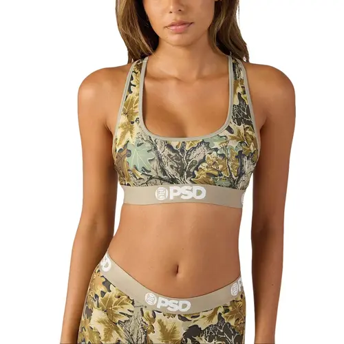 PSD Womens Realtree Classic Racerback Sports Bra - Comfortable, Breathable, Ultra-light Fabric
