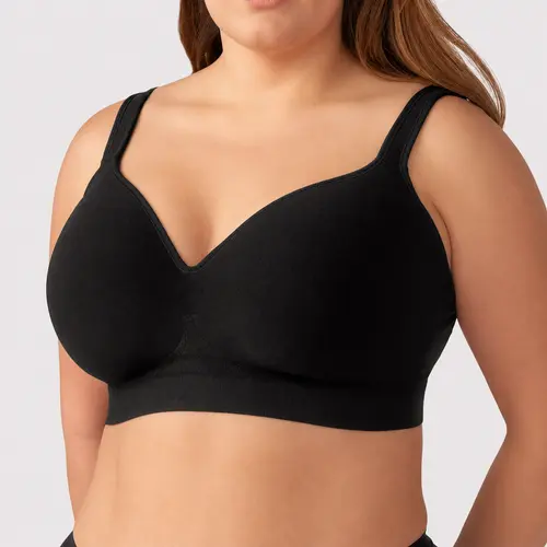 Shapermint Sweetheart Contour Wireless Bra with Soft Foam Cups & Adjustable Wide Straps Womenswear Fabric Stretchy Light Breathable Seamless