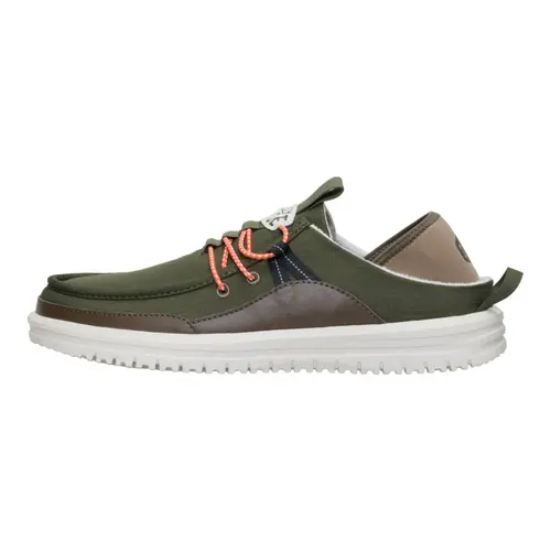 Hey Dude Men's Bradley Blipper Classic Casual Slip-On Shoes, Lightweight Nylon Upper, Travel-Ready with Crushable Heel
