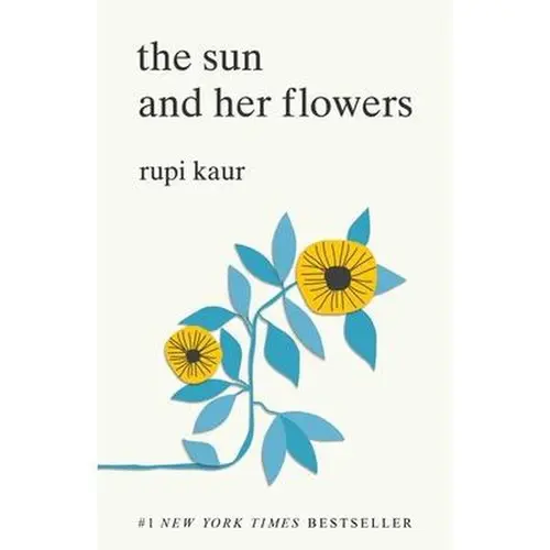 Used Paperback Literature Book - Rupi Kaur’s Second Book The Sun and Her Flowers (2017 English Edition, 256 Pages, 0.7lb) - Poetry in Clear, Expressive English, Growth Stages, Roots, Bloom Themes, 2017 Edition