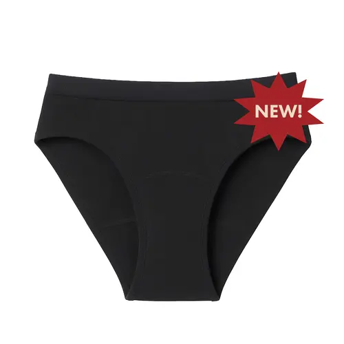 The Teen Period underwear Bikini in Flow Stretch For Heavy Flows, Nylon, Organic Cotton