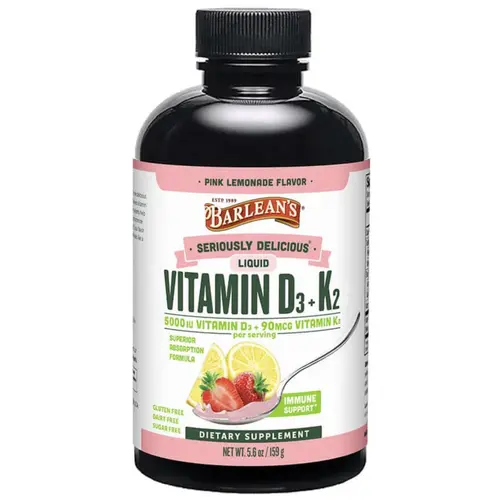 Barlean's Vitamin D3 + K2 - Pink Lemonade