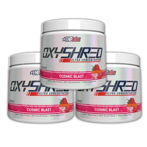 OxyShred Ultra Energy Powder 3-Pack, 3 x 33 Serves Pre-Workout Supplement, Sugar-Free Fitness & Nutrition Supplement for Gym Focus Support, Bulk Value for Consistent Training