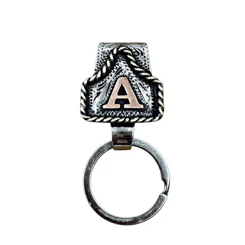 GJANSH Handmade Cow Tag Belt Key Holder with Copper Initial, Custom Made,Texas-Based,Fashion Jewelry Accessories  toolupgrade