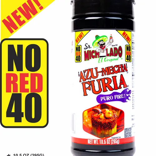 NO RED 40 - Azu-Mecha FURIA 10.5oz Snack Seasoning - Sr. Michelado - Bottle Snack Flavor powder