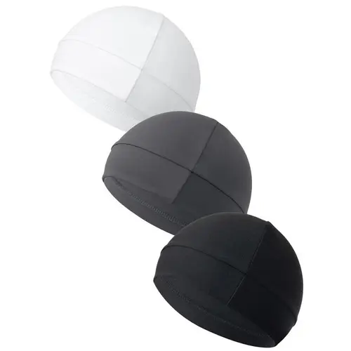 3pcs Simple Style Plain Color Skull Beanie for Men & Women, Casual Sportive Breathable Beanie Hat for Outdoor Sports for Men & Women, Fitted Hats, High Quality Hat