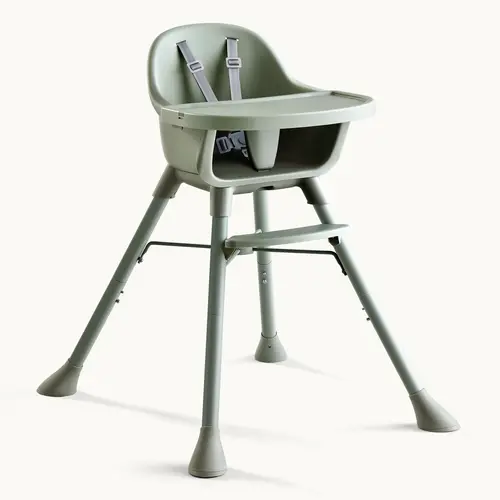 HARPPA 2-in-1 Convertible Child-Friendly Baby High Chair & Booster Seat, Adjustable with Removable Dual Trays, 5-Point Harness, PU Cushion, Toddler Gift, Child-Friendly Baby Chairs,summerwins