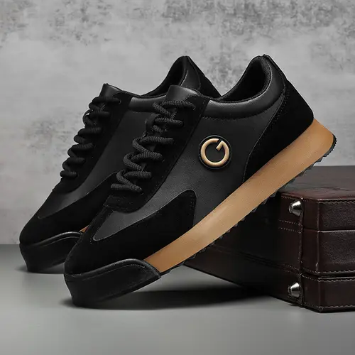 Men's Fashion Sporty Casual Shoes, Sneakers Trainers, Comfortable Low-Top Lace-Up, Stylish Design for Daily Wear & Outdoor Activities