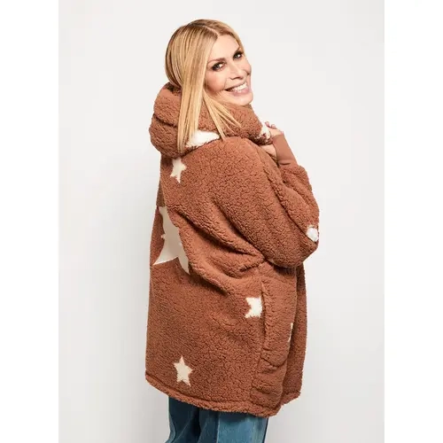 By Jill Martin Regular Sherpa Embroidered Hooded Lounger