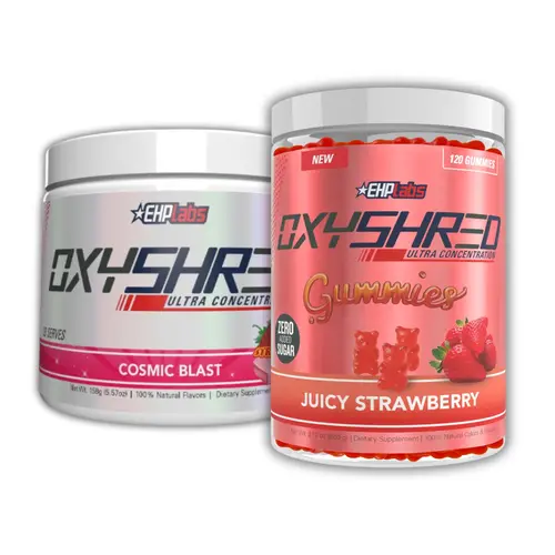 Summer Gear Up x Summer Shred Shred & Gummies Bundle - OxyShred Ultra + OxyShred Gummies, Natural Dietary Edible Fitness Healthcare Supplement Combo for Daily Energy & Metabolism Support, Powder