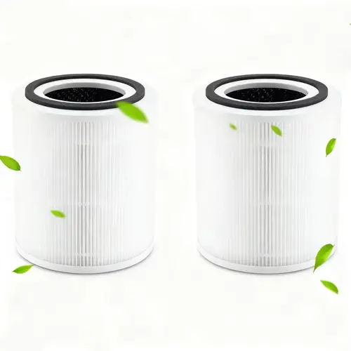 2-Pack 3-in-1 HEPA Filter Cartridges, Replacement for Heating, Cooling & Ventilation Systems, Single Filter (1 PC) Option, Sleep Mode Compatible, Simple Swap Design