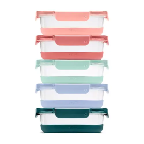 Ello Duraglass Refresh™ Meal Prep Containers, Set of 5