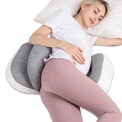 Chilling Home Pregnancy Pillow, Maternity Pillow for Pregnant Women, Pregnancy Pillows for Sleeping Portable, Pregnancy Wedge Pillow, Body Pillow Support for Back, Belly, Waist