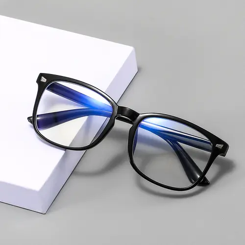 Unisex Casual Glasses Eyeglasses - Full Rim Fashionable Sporty Frames, Blue Light Blocking Lenses for Eye Strain Relief, Outdoor Sports Use, TikTok Shop Back to School, Fashionable Frames Glasses