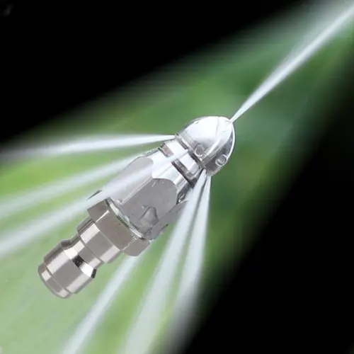 Stainless Steel Sewer Jetter Nozzle, 65000 PSI High-Pressure Sewer Cleaning Tool with 1/4" Quick Connector, Pressure Washer Drain Hose Nozzle Accessory